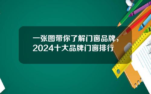 一张图带你了解门窗品牌，2024十大品牌门窗排行