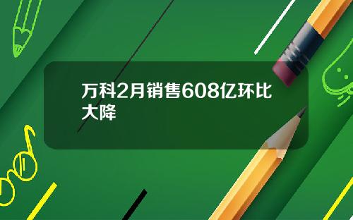 万科2月销售608亿环比大降