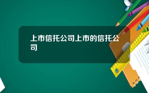 上市信托公司上市的信托公司