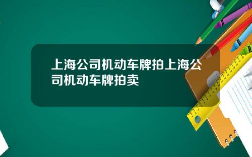 上海公司机动车牌拍上海公司机动车牌拍卖