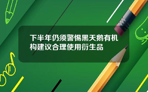 下半年仍须警惕黑天鹅有机构建议合理使用衍生品