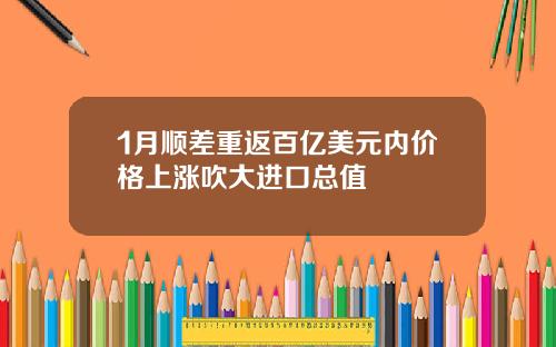 1月顺差重返百亿美元内价格上涨吹大进口总值