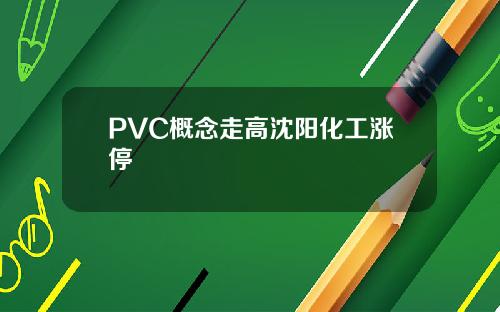 PVC概念走高沈阳化工涨停