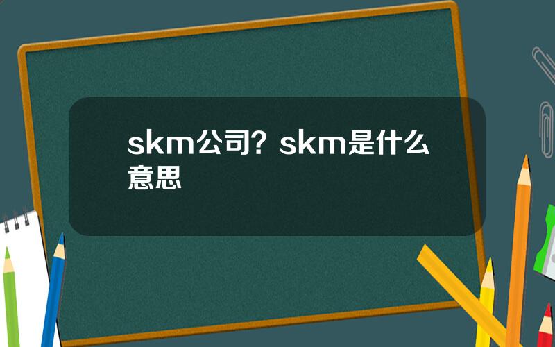 skm公司？skm是什么意思