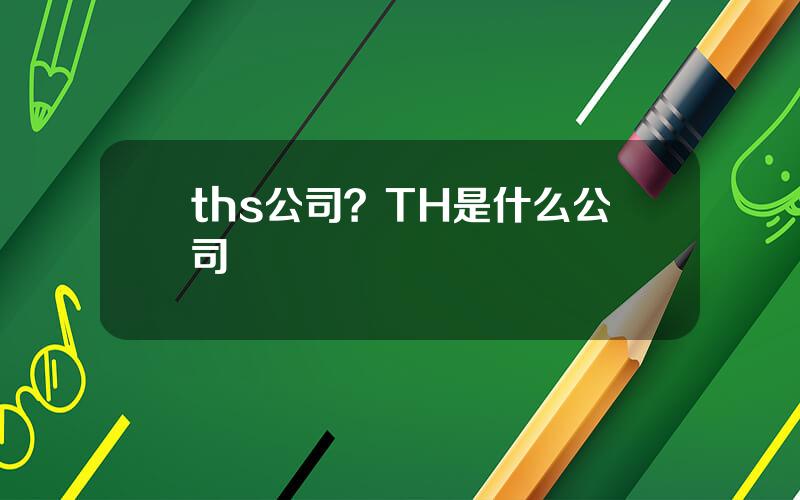 ths公司？TH是什么公司