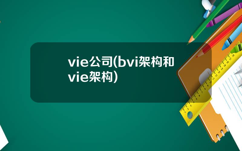 vie公司(bvi架构和vie架构)