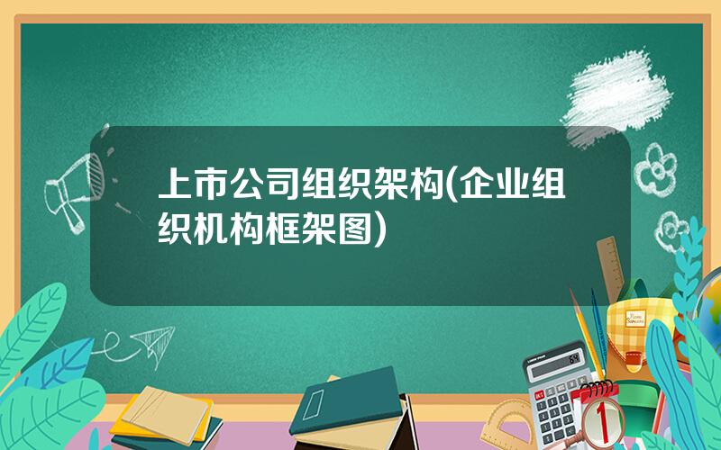 上市公司组织架构(企业组织机构框架图)