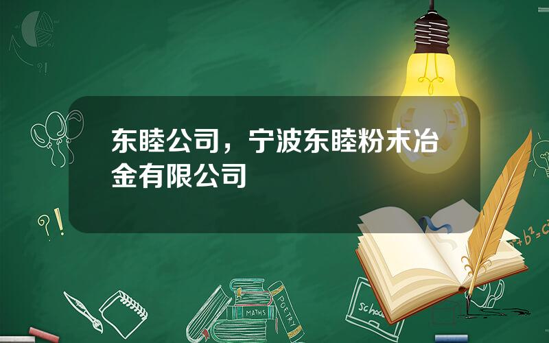 东睦公司，宁波东睦粉末冶金有限公司