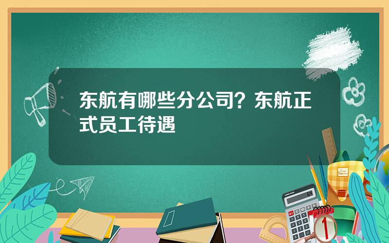 东航有哪些分公司？东航正式员工待遇