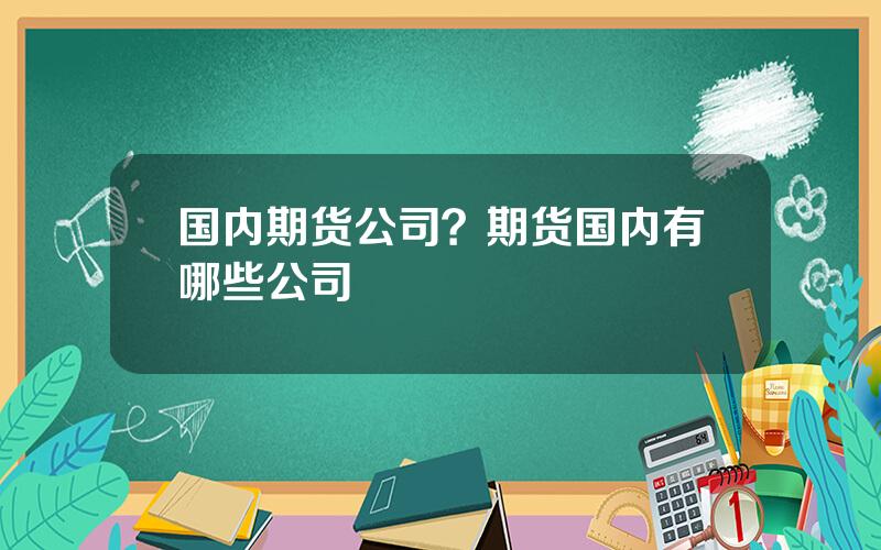 国内期货公司？期货国内有哪些公司