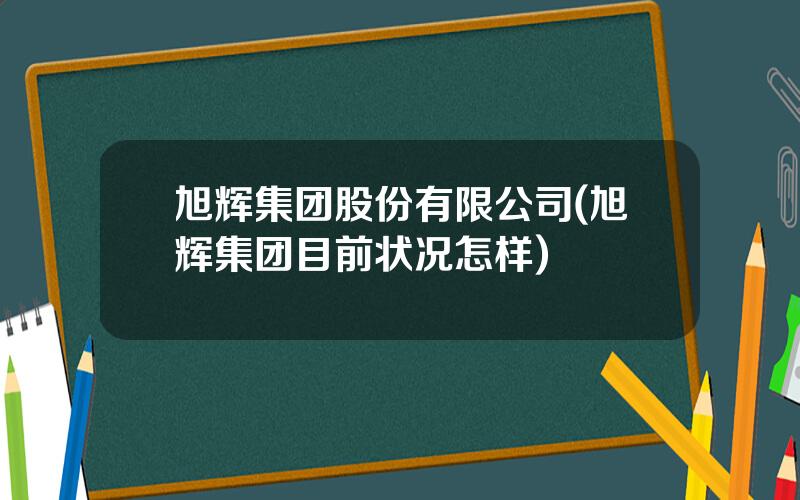 旭辉集团股份有限公司(旭辉集团目前状况怎样)